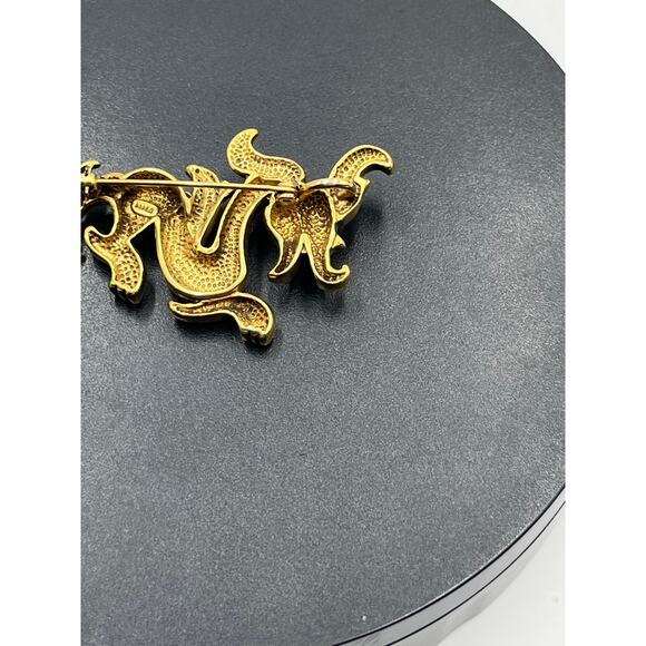 MMA Chinese Dragon Brooch Pin Pendant Metropolitan Museum of Art 1970s Vintage - Picture 6 of 8